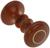 Ручка дверная пластмассовая, d=65, цвет темное дерево с узором