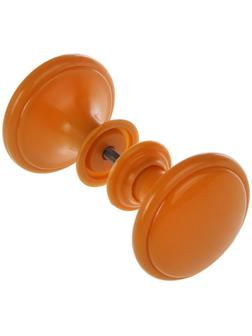 Ручка дверная пластмассовая, d=65, цвет светлое дерево