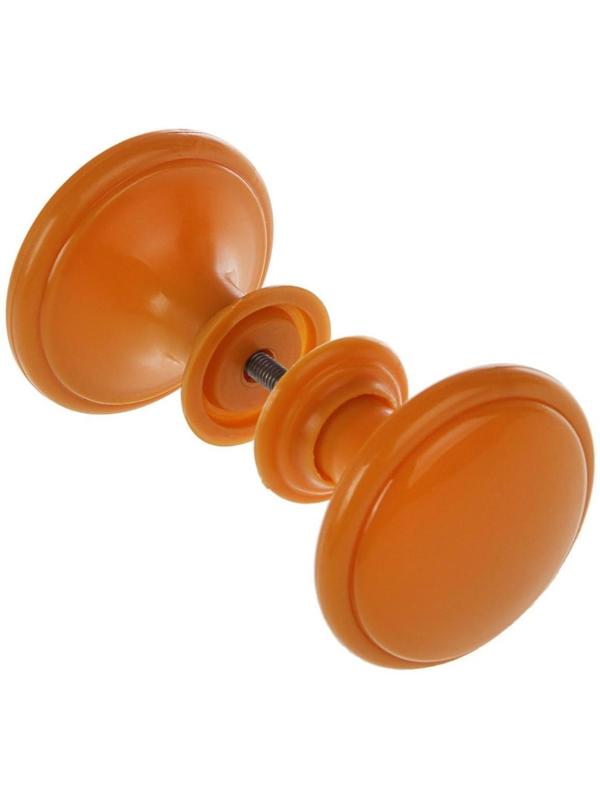 Ручка дверная пластмассовая, d=65, цвет светлое дерево