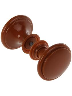 Ручка дверная пластмассовая, d=65, цвет темное дерево