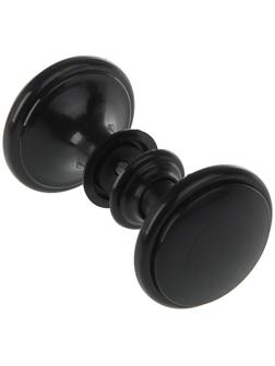 Ручка дверная пластмассовая, d=65, черная