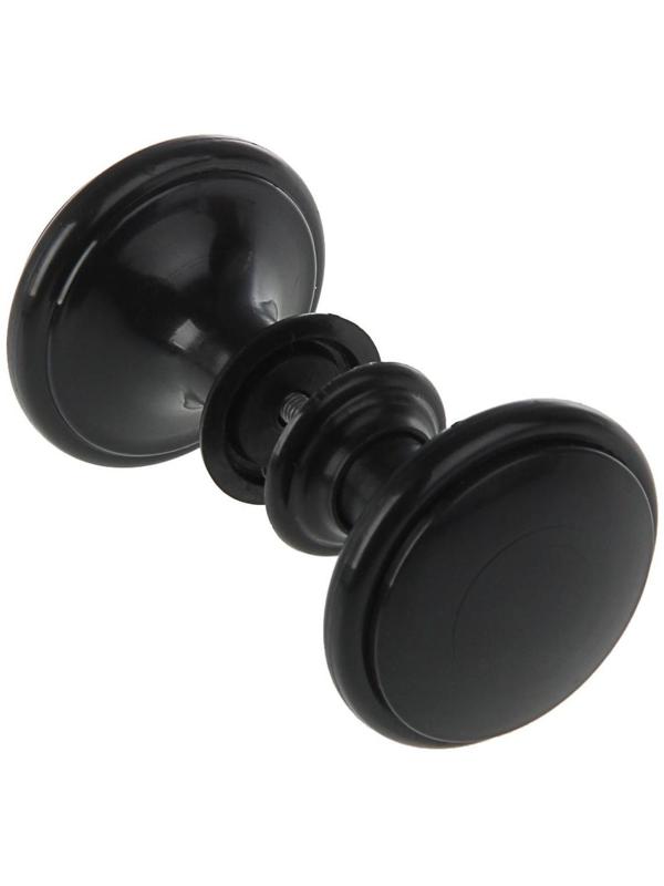 Ручка дверная пластмассовая, d=65, черная