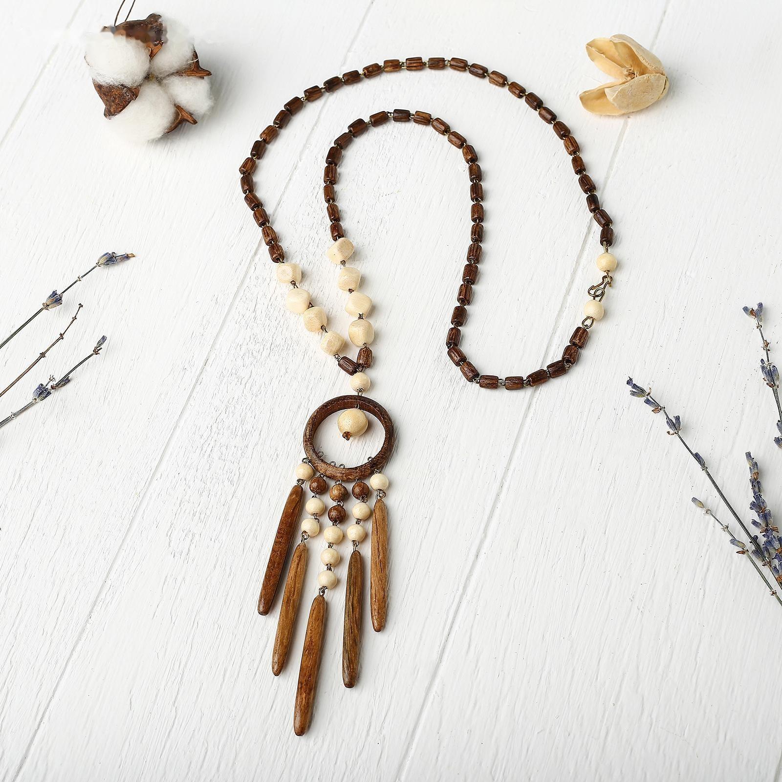 Кулон ручная работа, деревянный 