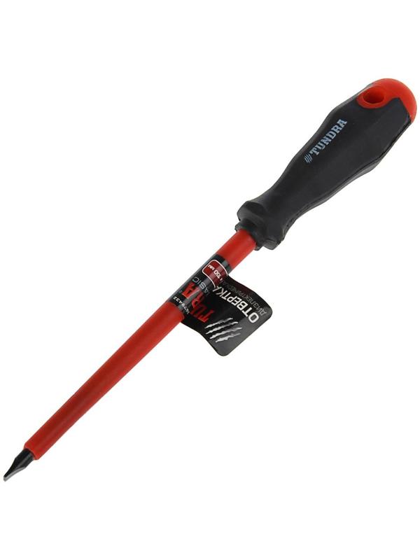 Отвертка диэлектрическая ТУНДРА, SL6 х 150 мм