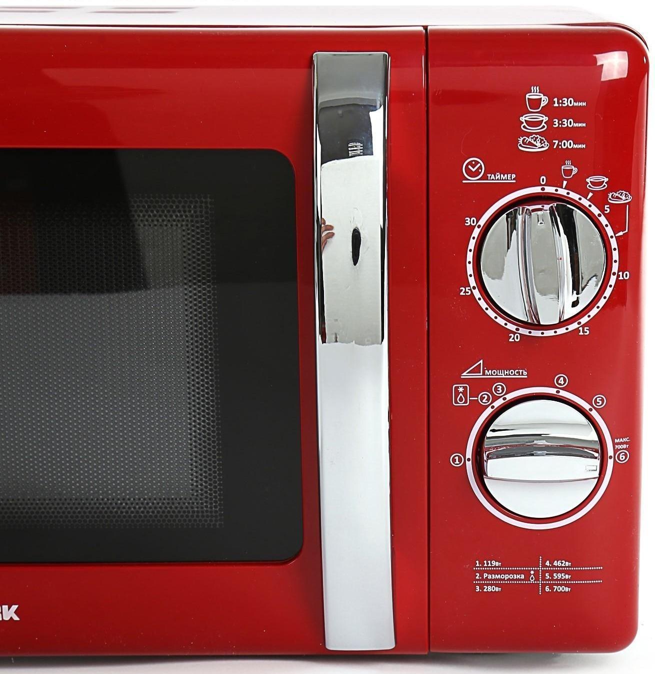 Микроволновая печь WILLMARK WMO-203MHR, 700 Вт, 20 л, красная