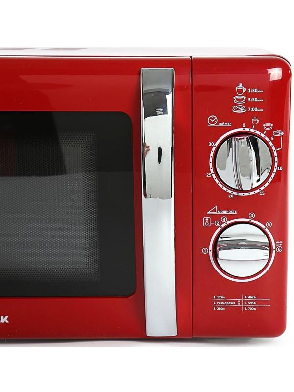 Микроволновая печь WILLMARK WMO-203MHR, 700 Вт, 20 л, красная