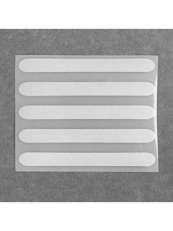 Светоотражающая термонаклейка «Полосы», 10 × 1 см, 5 шт на листе, цвет серый