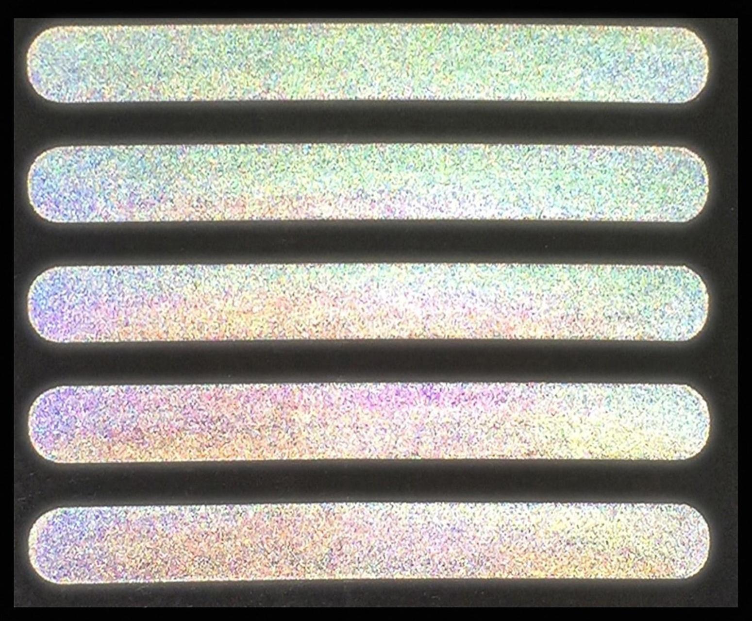 Светоотражающая термонаклейка «Полосы», 12 × 1,5 см, 5 шт на листе, цвет серый