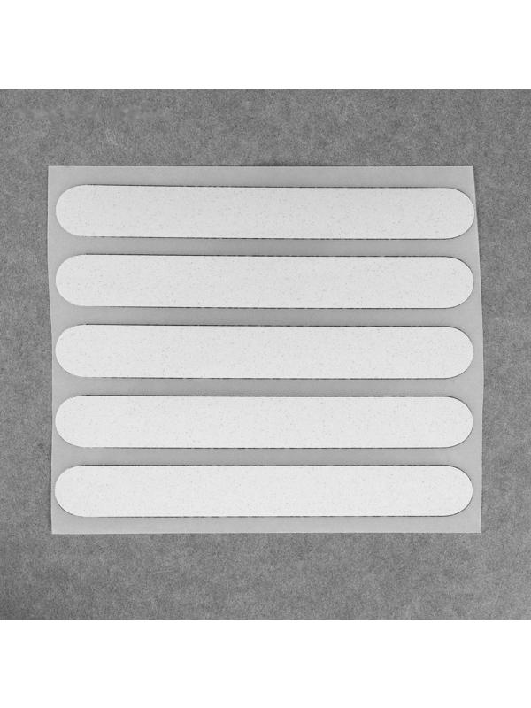Светоотражающая термонаклейка «Полосы», 12 × 1,5 см, 5 шт на листе, цвет серый