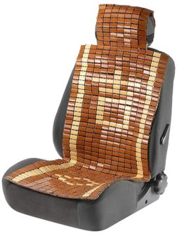 Накидка-массажер TORSO, на сиденье с капюшоном, 43×115 см, бамбук, бежевый