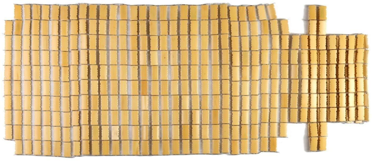 Накидка-массажер TORSO, на сиденье с капюшоном, 43×109 см, бамбук, бежевый