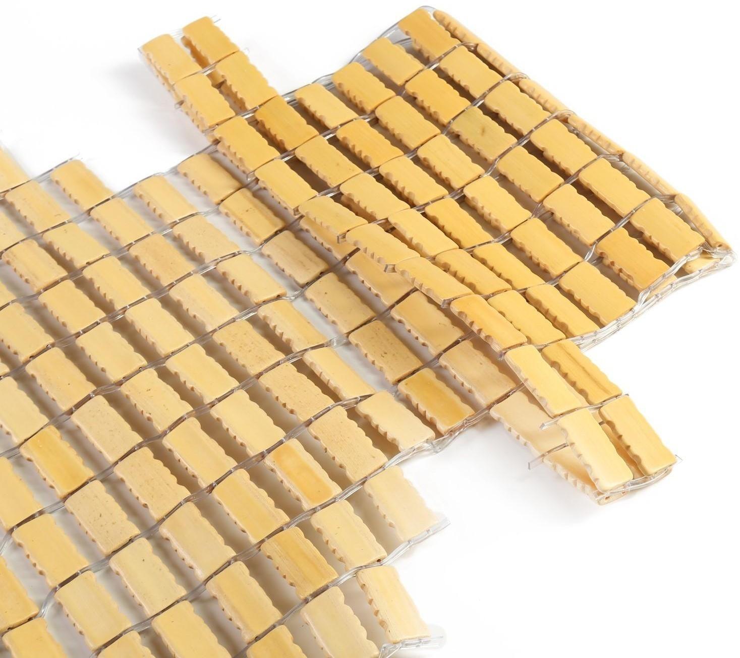 Накидка-массажер TORSO, на сиденье с капюшоном, 43×109 см, бамбук, бежевый