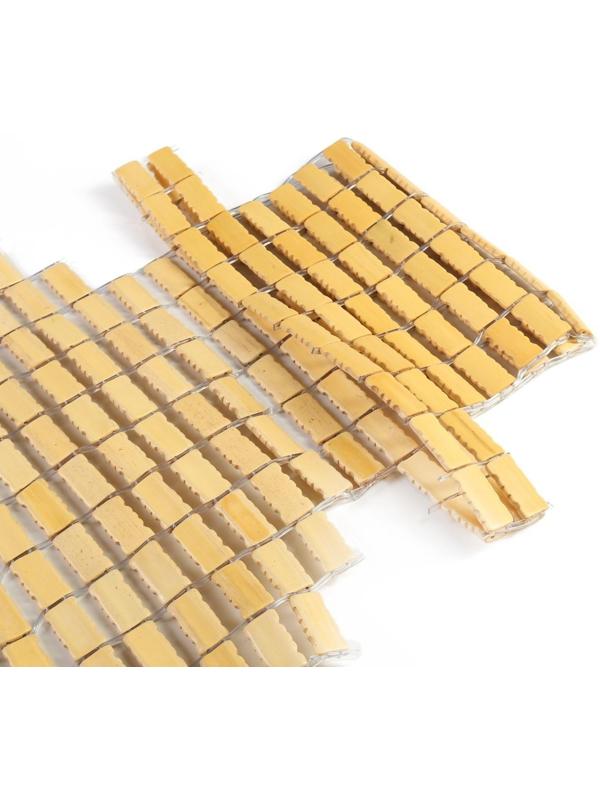 Накидка-массажер TORSO, на сиденье с капюшоном, 43×109 см, бамбук, бежевый