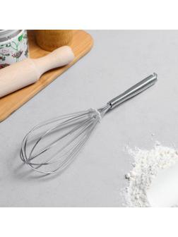 Венчик кондитерский для взбивания, с металлической ручкой, 27 см