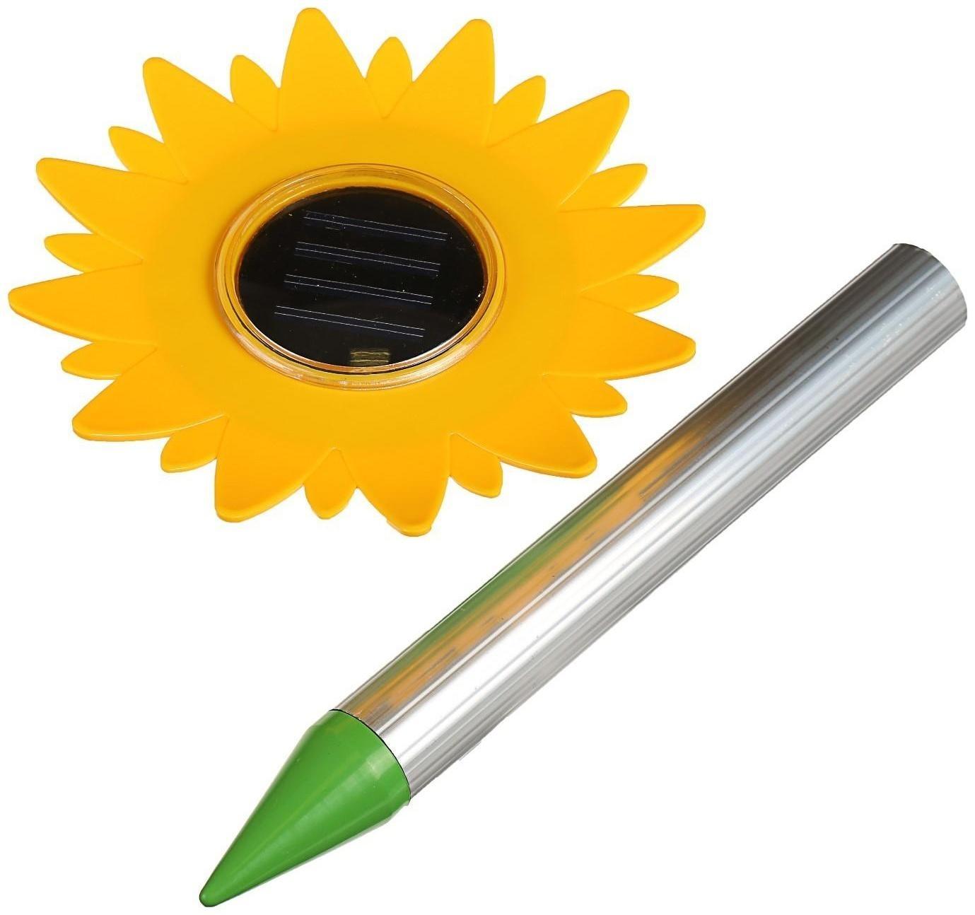 Отпугиватель кротов REP-4S, солнечная батарея, 300 мАч, 400-600 м3, желтый