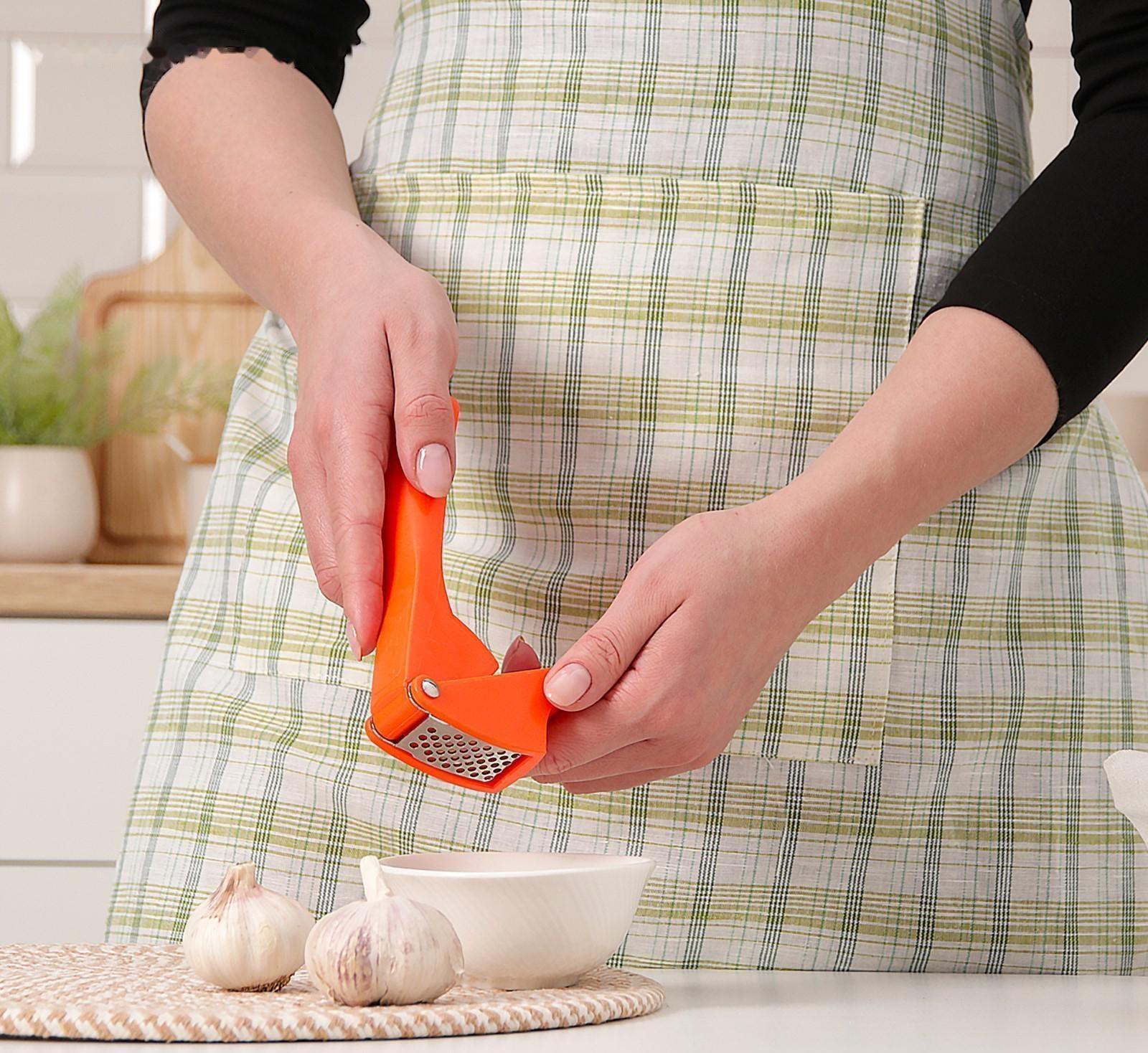 Пресс для чеснока Доляна «Уточка», 16 см, цвет МИКС