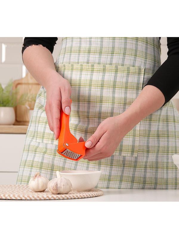 Пресс для чеснока Доляна «Уточка», 16 см, цвет МИКС