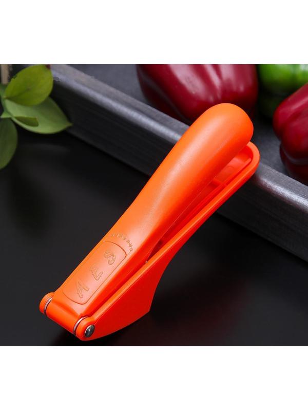 Пресс для чеснока Доляна «Уточка», 16 см, цвет МИКС