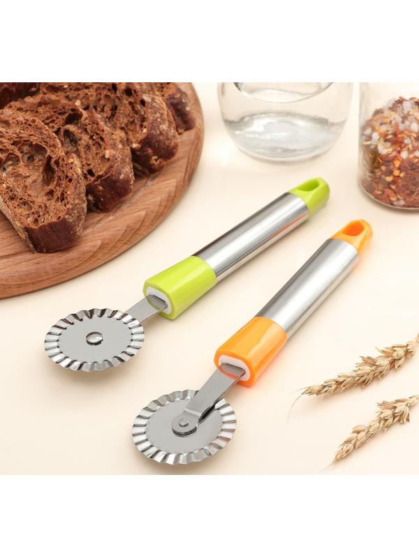 Нож для пиццы и теста «Арни», 19 см, цвета МИКС