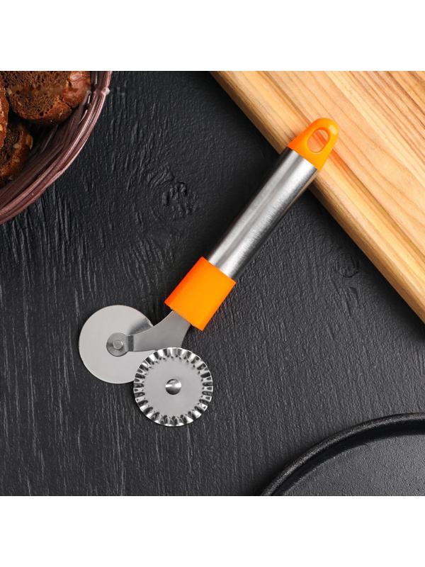 Нож для пиццы и теста «Арни», 17,5 см, цвет МИКС