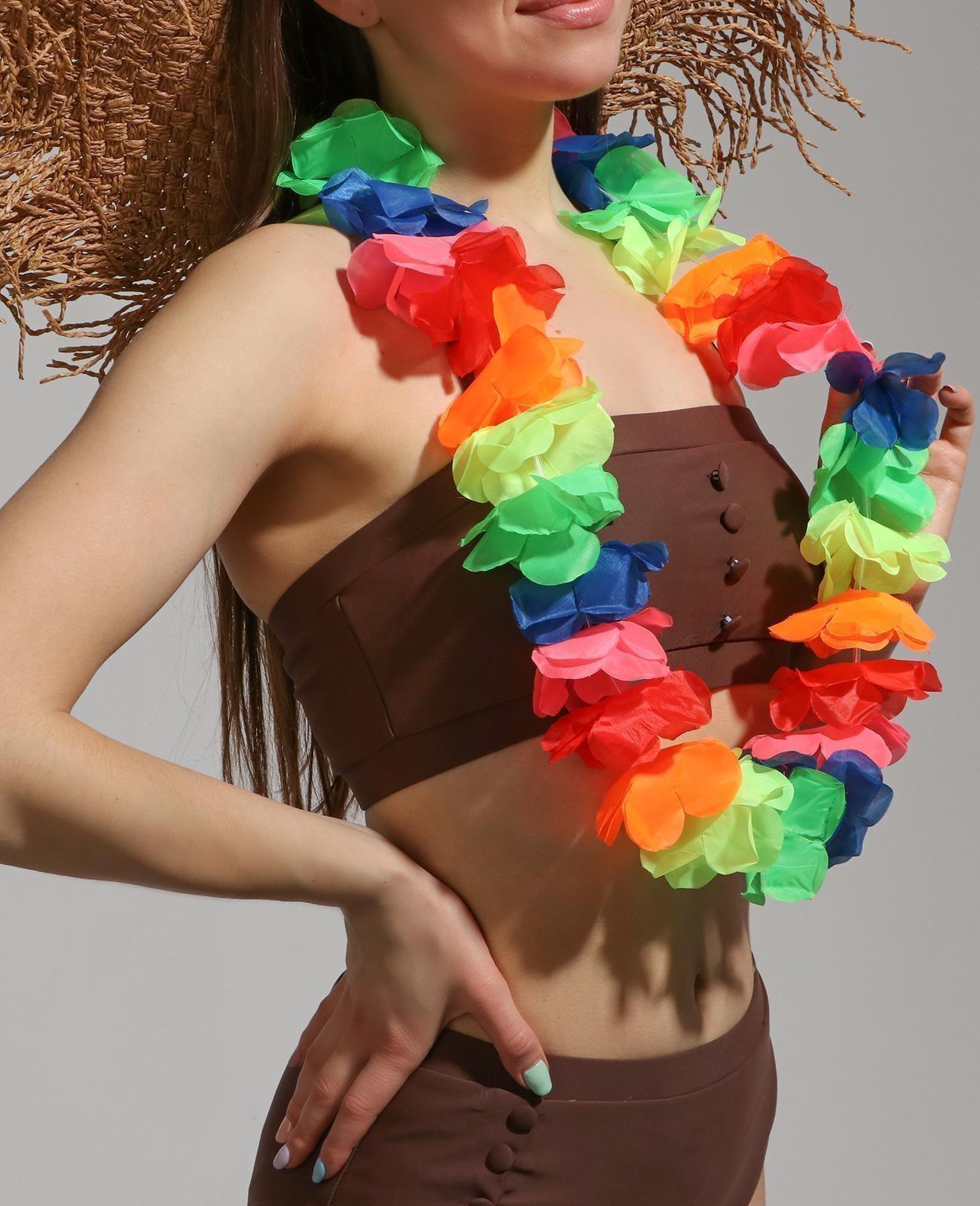 Гавайское ожерелье «Цветочная фантазия»