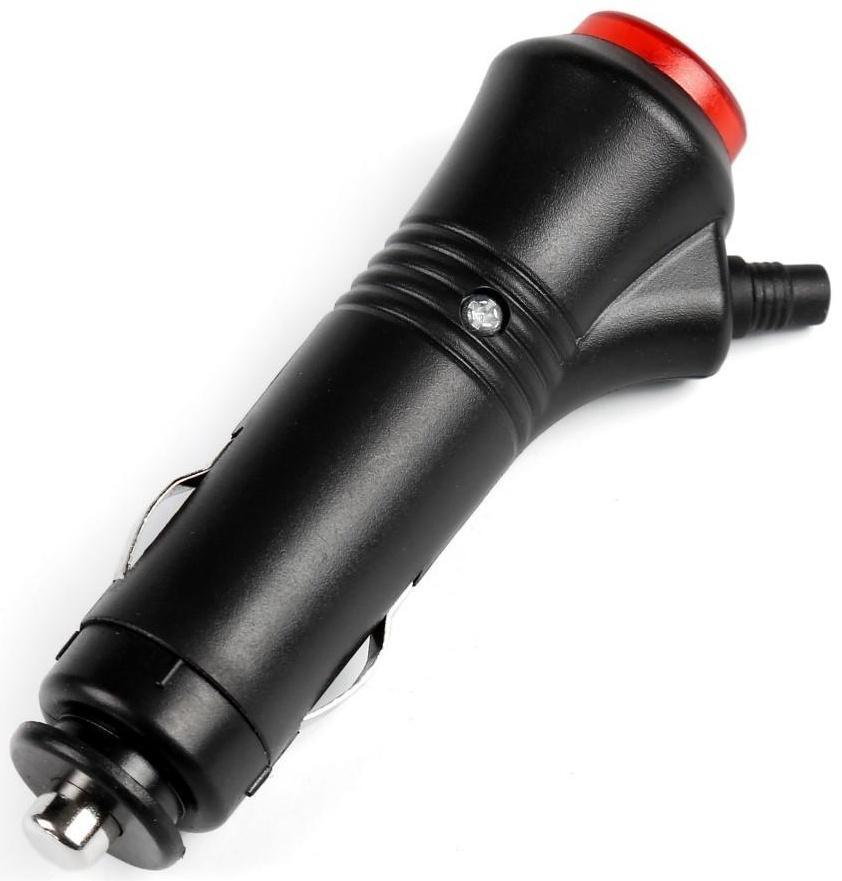 Штекер в прикуриватель TORSO, ЕВРО с кнопкой, D-03