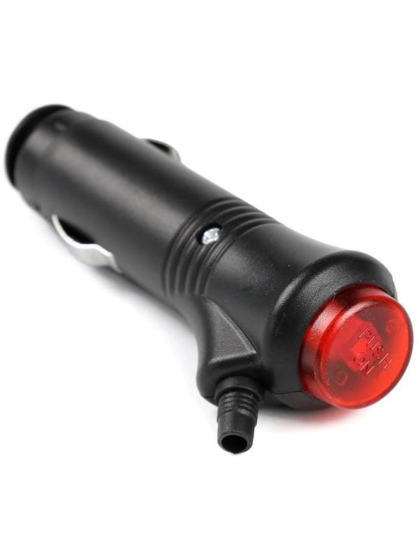 Штекер в прикуриватель TORSO, ЕВРО с кнопкой, D-03