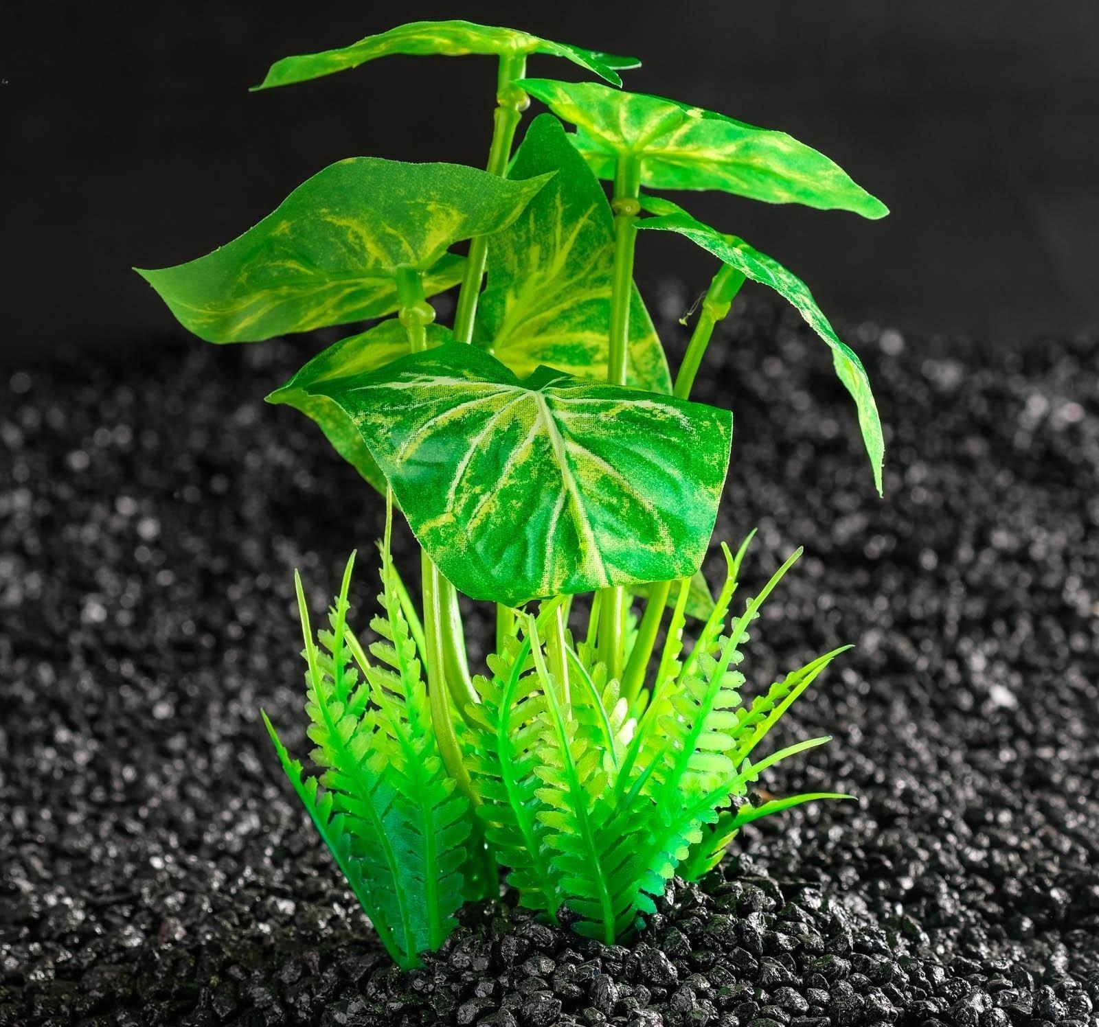 Растение искусственное аквариумное, 11,5 х 11,5 х 14,5 см