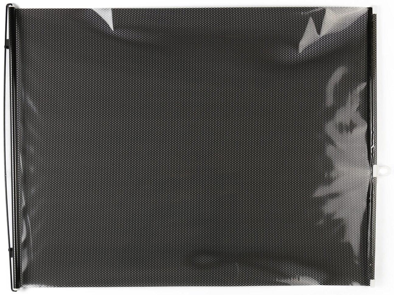 Автомобильная шторка на стекло, раздвижная 68×125 см, цвет черный