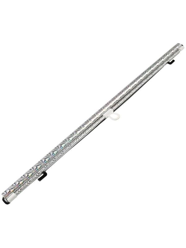 Автомобильная шторка на стекло, раздвижная, 68×125 см, хром