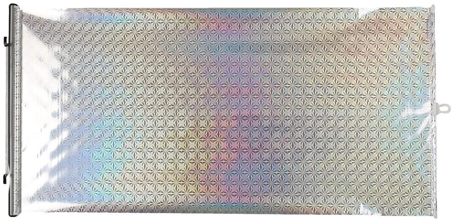 Автомобильная шторка на стекло, раздвижная 50 x 125 см, цвет хром