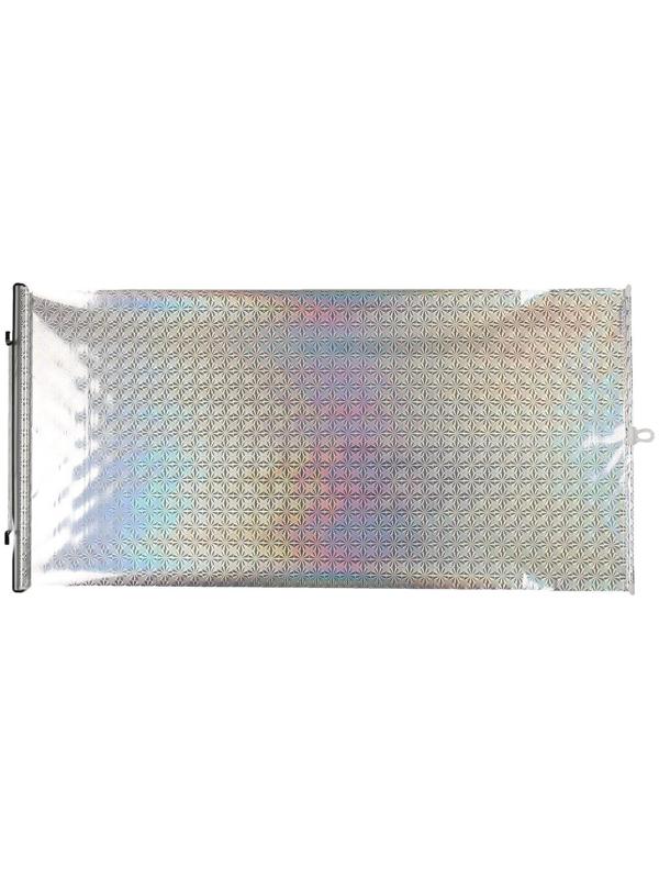 Автомобильная шторка на стекло, раздвижная 50 x 125 см, цвет хром