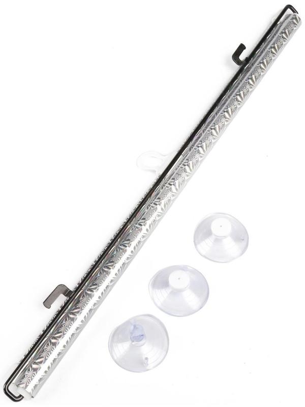 Автомобильная шторка на стекло, раздвижная 50 x 125 см, цвет хром