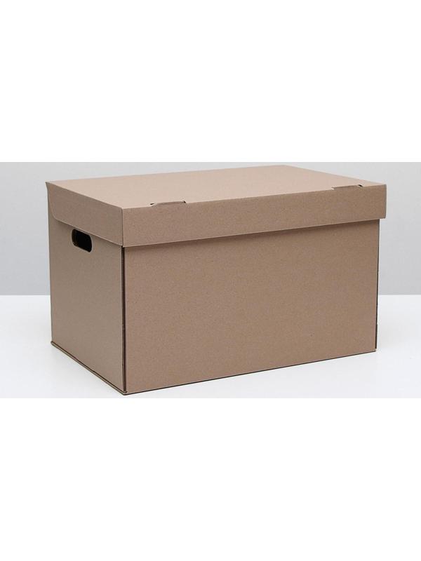 Коробка для хранения, бурая, 48 х 32,5 х 29,5 см