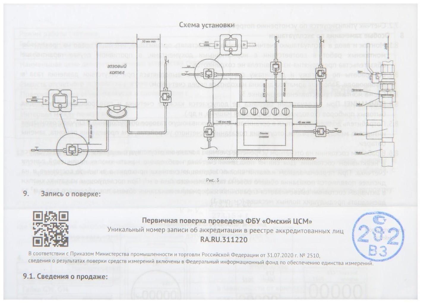 Счетчик газа 