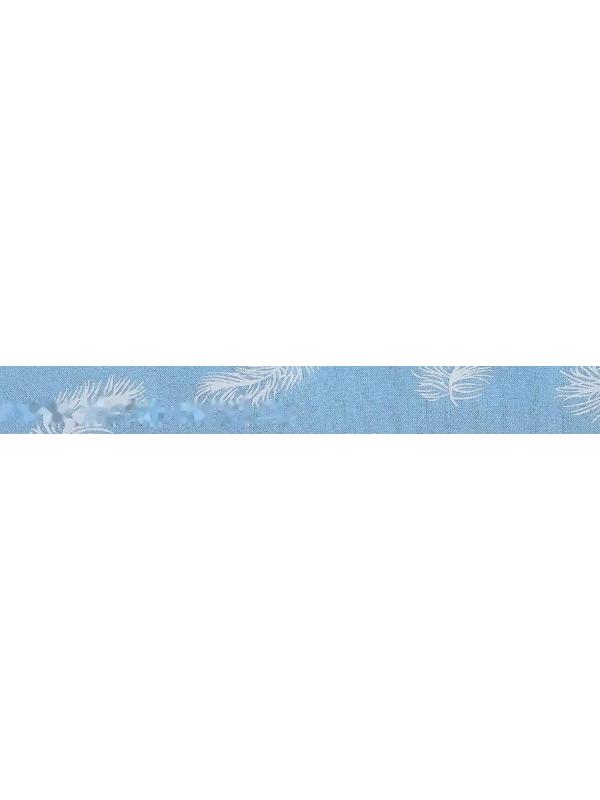 Наперник 50х70 см на молнии Перо голубое