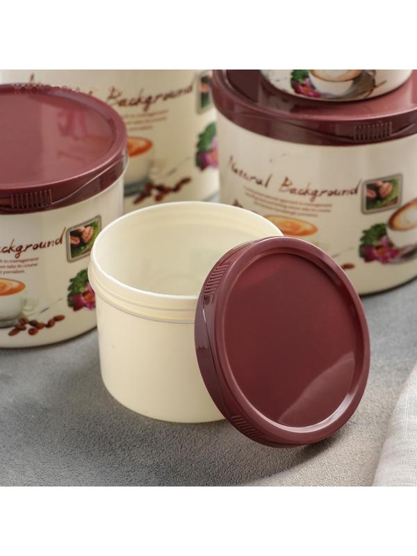 Набор банок для сыпучих продуктов, 6 шт: 0,15 л, 0,3 л, 0,4 л, 0,5 л, 0,8 л, 1 л, МИКС