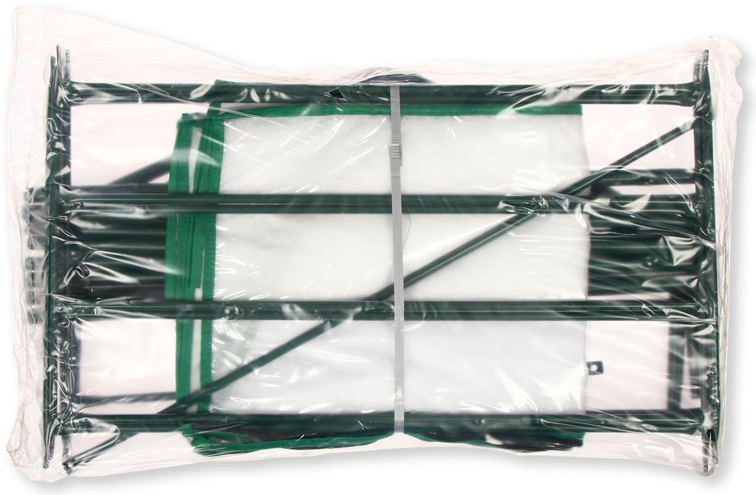 Парник-стеллаж, 4 полки, 160 × 65 × 40 см, металлический каркас d = 16 мм, чехол из спанбонда 60 г/м²