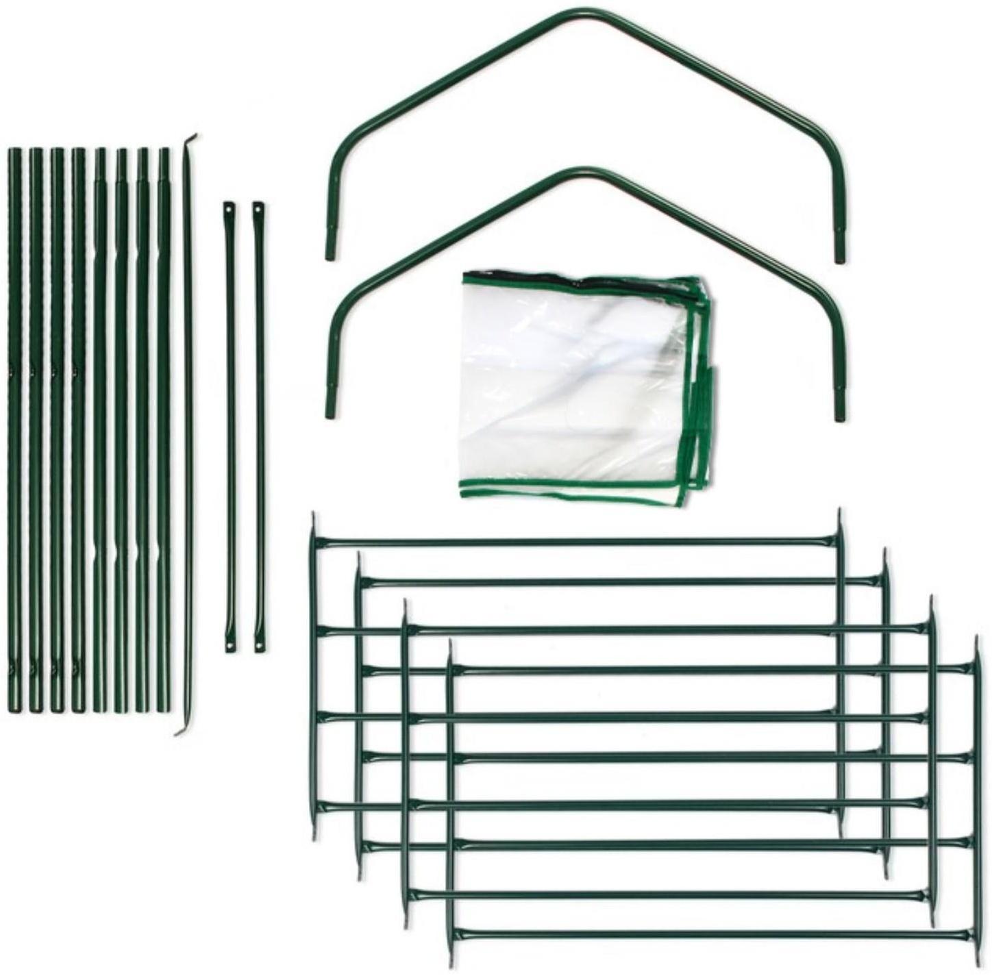 Парник-стеллаж, 4 полки, 160 × 65 × 40 см, металлический каркас d = 16 мм, чехол из спанбонда 60 г/м²