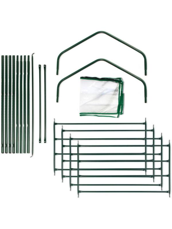 Парник-стеллаж, 4 полки, 160 × 65 × 40 см, металлический каркас d = 16 мм, чехол из спанбонда 60 г/м²