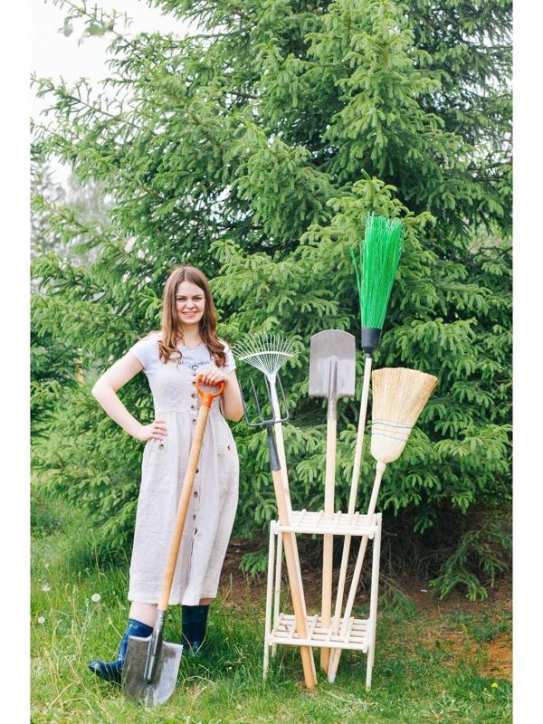 Держатель для садового инвентаря, напольный, под 20 инструментов