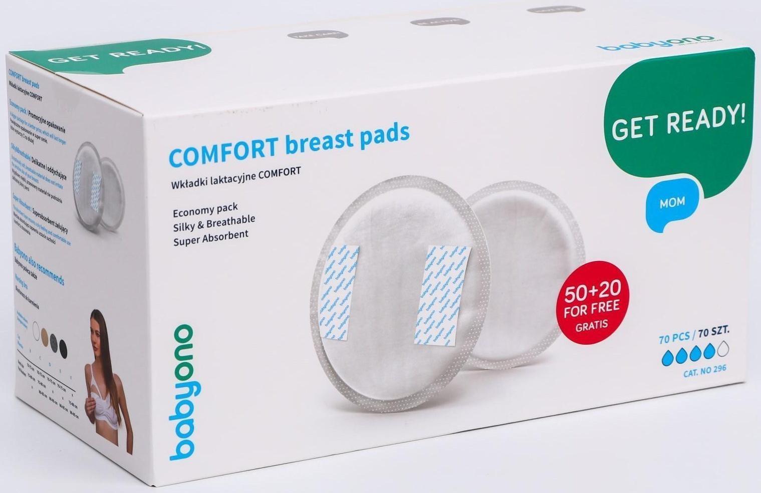 Прокладки для груди Comfort, 50 шт. + 20 шт. в подарок! (35 пар)