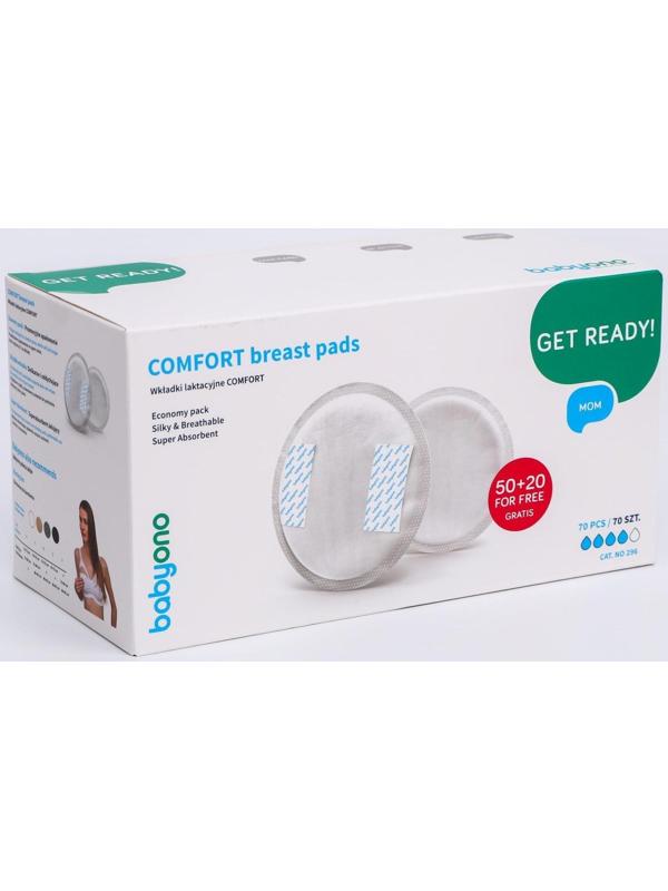 Прокладки для груди Comfort, 50 шт. + 20 шт. в подарок! (35 пар)
