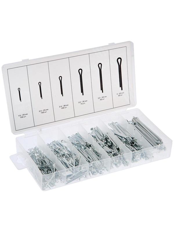 Набор шплинтов ТУНДРА krep, 555 предметов