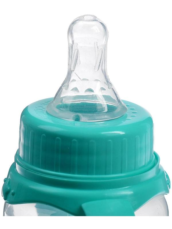 Бутылочка для кормления «Нежное облачно» детская классическая, с ручками, 250 мл, от 0 мес., цвет бирюзовый