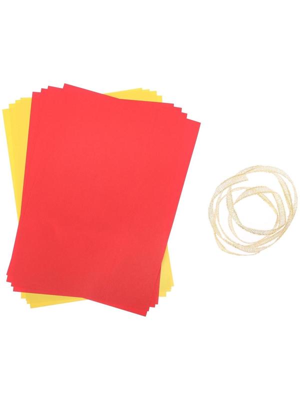 Бумажные украшения на ёлочку «Яркий праздник», набор для декора, 21 × 29,7 см