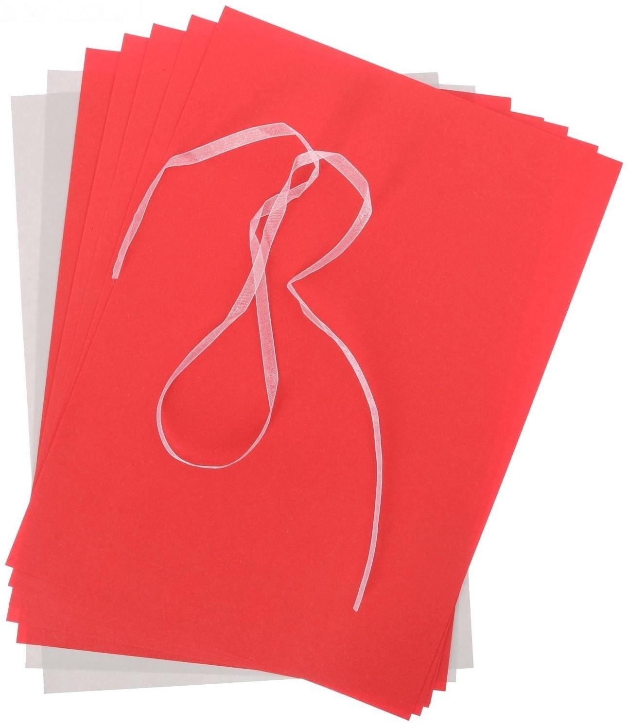 Бумажные украшения на ёлочку «Зимний вечер», набор для декора, 21 × 29,7 см