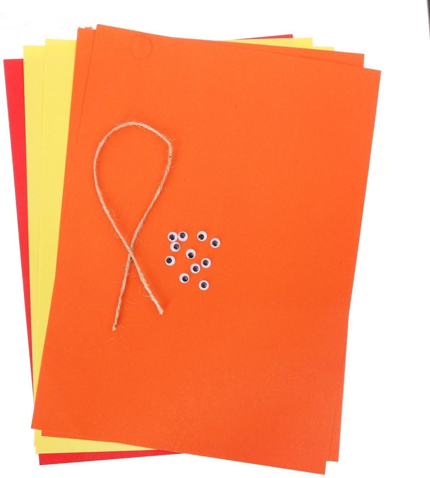 Бумажные украшения на ёлочку «Лесные зверушки», набор для декора, 21 × 29,7 см