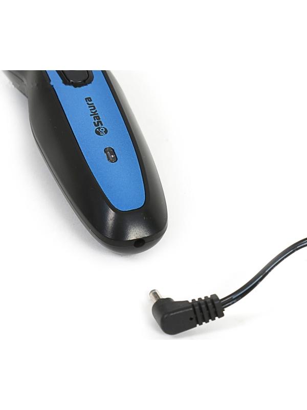 Триммер для волос Sakura SA-5523BL, 10 насадок, АКБ, чёрно-синий