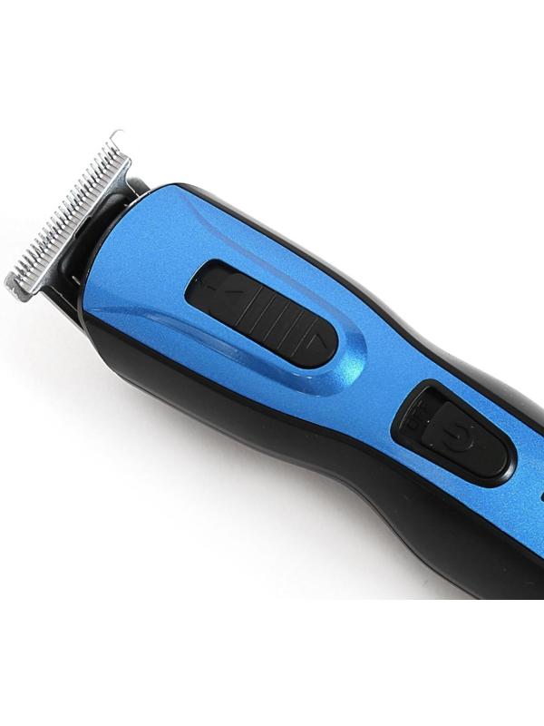 Триммер для волос Sakura SA-5523BL, 10 насадок, АКБ, чёрно-синий